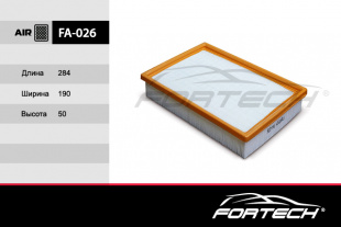 FA-026   FORTECH Ф\ возд \1232496     FORD C-Max\Focus II  Volvo C30\S40 II\V50 (MANN. C28122) фото 84004