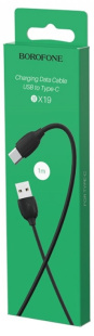 Дата-кабель универ. USB Type-C 1м, 3А, черный BOROFONE BX19 1794 фото 132661