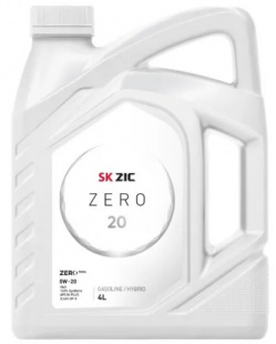 ZIC ZERO 20 0w20 SP 4 л (масло синтетическое)  фото 112930