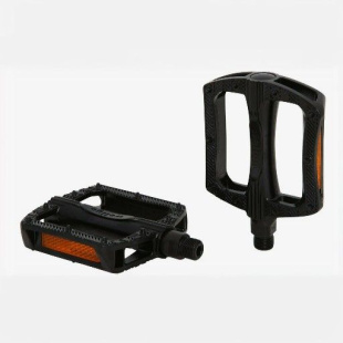 Педали Wellgo PLATFORM пластиковые, 116x100x26мм, резьба 9/16", полимерные подшипники, черные, инд.у фото 128845