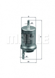MAHLE Фильтр топливный погружной KL 176/6D S0322 (WK 59 x) фото 107023