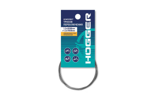 Трос переключения HOGGER комплект: 1.2 x 2000мм, 1.2 x 1500мм, нержавеющая сталь, полированный, инд. фото 130615
