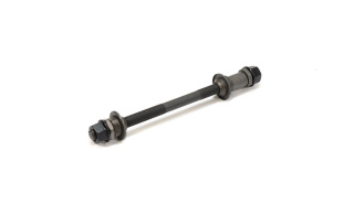 Ось задней втулки под гайку, 3/8 x 175мм, с гайками и конусами, черная 11130 фото 130131