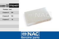 77324-ST \NAC\салон.\272772100R   (FORTECH. FS-052)   (MANN. CU1629)  RENAULT: Fluence (10~);NISSAN фото 116569