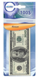 Ароматизатор подвесной картонный "Freshco 100$" Ваниль фото 85902