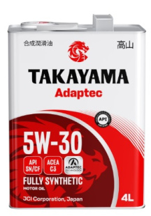 Takayama Adaptec 5W30 C3 SN/CF 4л (металл) синт АКЦИЯ -18%  ^ фото 133929