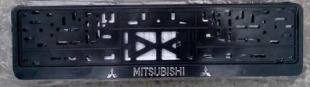 Рамка с защелкой серебро "Mitsubishi" (пластмасса) (Арт 112/1-MB-с) фото 92563