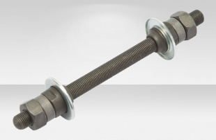 Ось передней втулки 9х140 мм с гайками,шайбами, конусами арт.130160 фото 116607