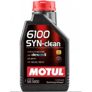 MOTUL 6100 SYN-CLEAN 5w30 SN/С3 1л (масло полусинтетическое) 112133/107947 фото 128418