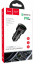 Адаптер в прикуриватель 1USB3.0 Quick Charger+1PD Type-C(20W)+вольтметр, черный HOCO Z42 2544