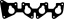 Прокладка впускного коллектора MG5517 \7700865764\BGA      RENAULT MEGANE , LOGAN 1.6 , SYMBOL 1.4  