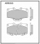 Дисковые передние тормозные колодки Allied Nippon ADB3333