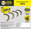 Колодки стояночного тормоза TH174 \89657\4653060020\TRANSMASTER  (NIBK. FN0647) (TRW. GS8816) 242x35