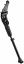 Подножка 20"-28" NH-KF25AAJ крепление на 2 пера вилки, алюминиевая чёрная, арт. 390002