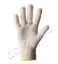 Перчатки без ПВХ, оверлок белые 7 класс (554) 
