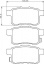 Тормозные колодки зад PKJ-014 \43022TA0A80\PMC    HONDA  Accord (07-) (PN8864)  (GDB3482 \GDB7770)