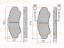 B1107009 \71752978\UBS  колодки торм. перед.  FIAT DUCATO \PEUGEOT  (NIBK. PN0220W) (TRW. GDB1518)