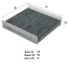 Фильтр салона уголь AG 2093 CFC \F02810710204AA\GOODWILL    KAIYI X7 Kunlun (23-)