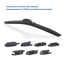 Щетка стеклоочистителя БЕСКАРКАСНАЯ GOODYEAR PREMIUM 26"/65 см (всесезонная) 9 переходников