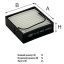 Фильтр топливный сепаратор FG 1107 \571505408\GOODWILL   (SF-7901) (MANN. PU8018 \ PU84)  76x76x24