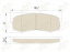 Тормозные колодки зад. 3464KT \0446660060\KOTL    TOYOTA LC 80-120>/LEXUS GX470   (GDB3464 ,GDB1182)