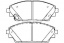 Тормозные колодки перед. 3592KT \BHY13328ZA\KOTL    MAZDA 3 (13-)  CX-3 (15-)  (GDB3592)  (PN25005)