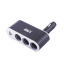 Разветвитель прикуривателя 3 гнезда+USB SKYWAY ЧЕРНЫЙ предохранитель 5А S02301022
