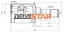 DRIVESTAR ШРУС ВНУТРЕННИЙ ЗАДНИЙ 25x35x23  IC-JH0001-R