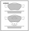 Дисковые передние тормозные колодки Allied Nippon ADB0891