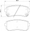 FB-1236F   FORTECH Колодки тормозные перед \581011DA00    HYUNDAI IX35; KIA  (PN0052) (TRW. GDB3461)