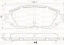 BP1110025 ПРЕМИУМ \0446533480\UBS  колодки торм. перед.   TOYOTA RAV 4 (NIBK. PN1857) (TRW. GDB2488)
