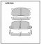 Дисковые передние тормозные колодки Allied Nippon ADB3399