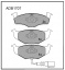 Дисковые передние тормозные колодки Allied Nippon ADB1707