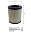 Фильтр воздушный AG 1140 \1109170LE010\GOODWILL   КамАЗ Компас 9,12; JAC  (JS. A579J) (SAK. A-6020M)