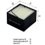Фильтр топливный сепаратор FG 1106 \81125030085\GOODWILL    (SAK. SF-68030) (MANN. PU 910)  89x89x56
