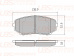 B1112003 \EHY23328Z\UBS  колодки торм. перед.  MAZDA CX-7 /CX-9 (07-)  (NIBK. PN5376) (TRW. GDB3471)