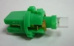 Светодиод 12V 1,2 б/ц с патроном GREEN T5 BAX8.7d (10 шт)    МАЯК