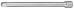S24H4125 Удлинитель 1/2"DR, 125 мм